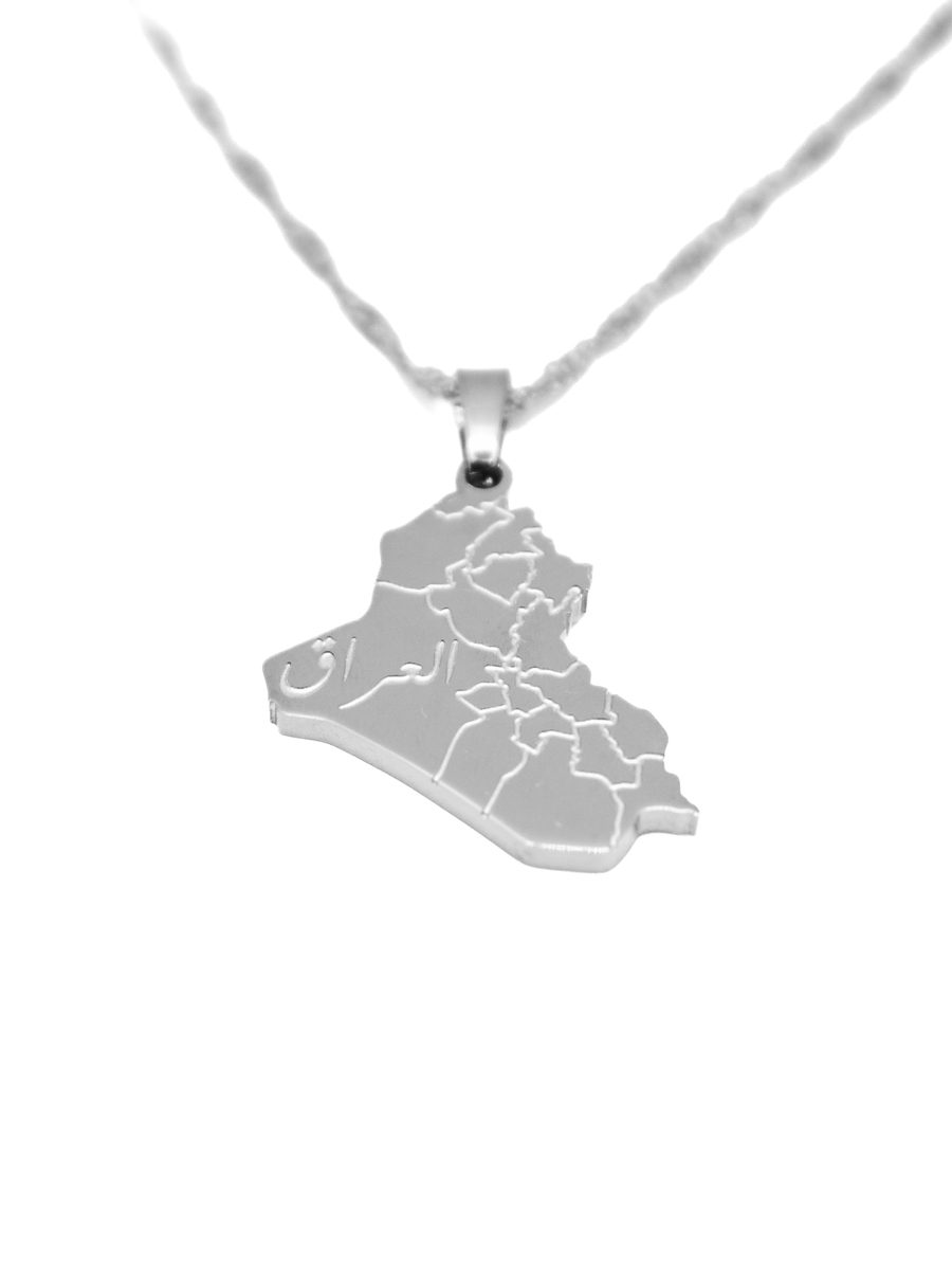 Iraq Map Necklace