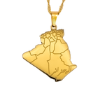 Algeria Map Necklace - KIRO UK