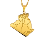Algeria Map Necklace - KIRO UK