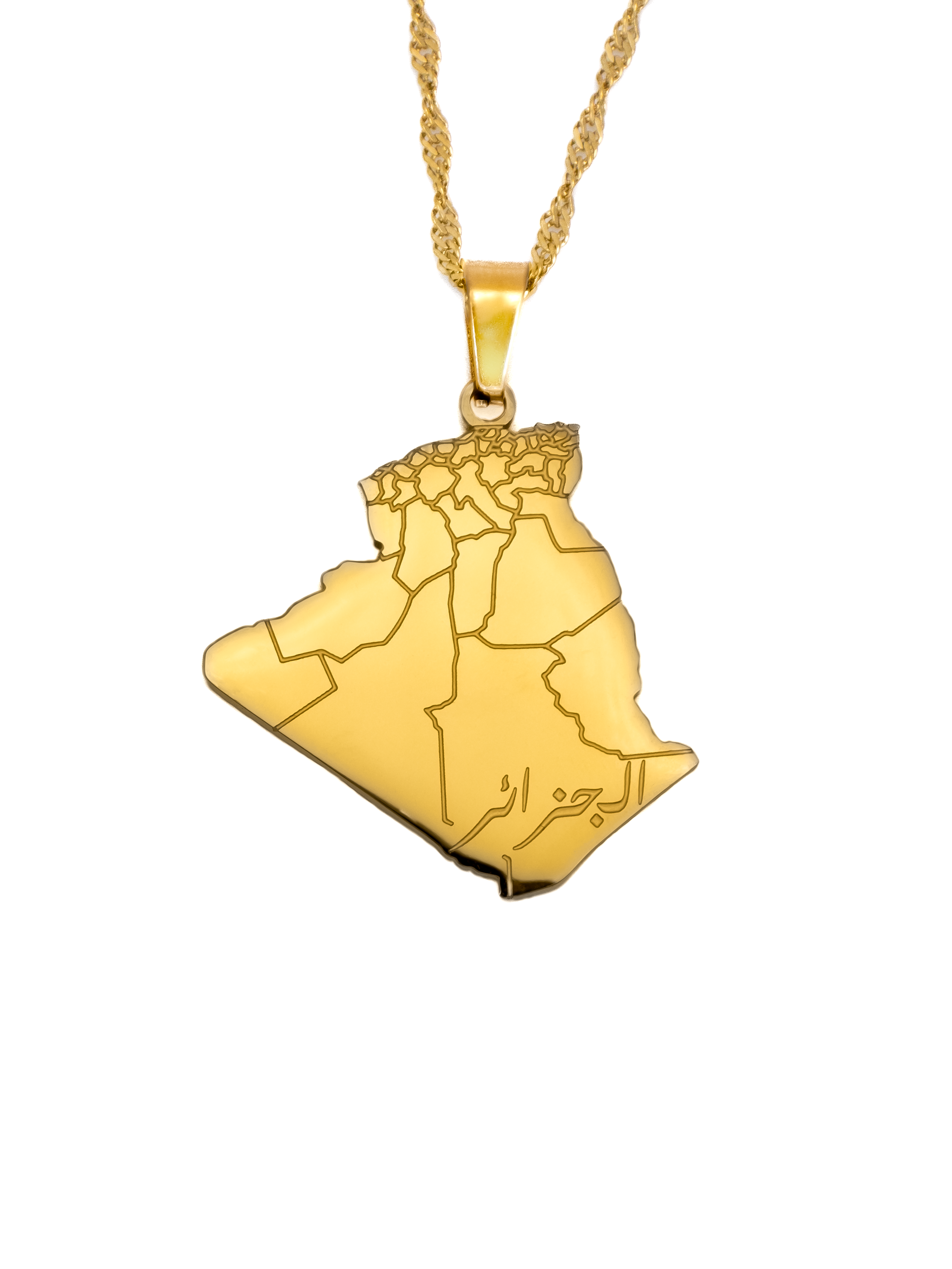 Algeria Map Necklace - KIRO UK