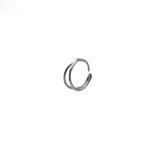 Sterling Silver Double Nose Ring - KIRO UK