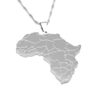 Engraved Africa Map Necklace - KIRO UK