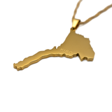 Eritrea Map Necklace - KIRO UK