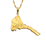 Eritrea Map Necklace - KIRO UK
