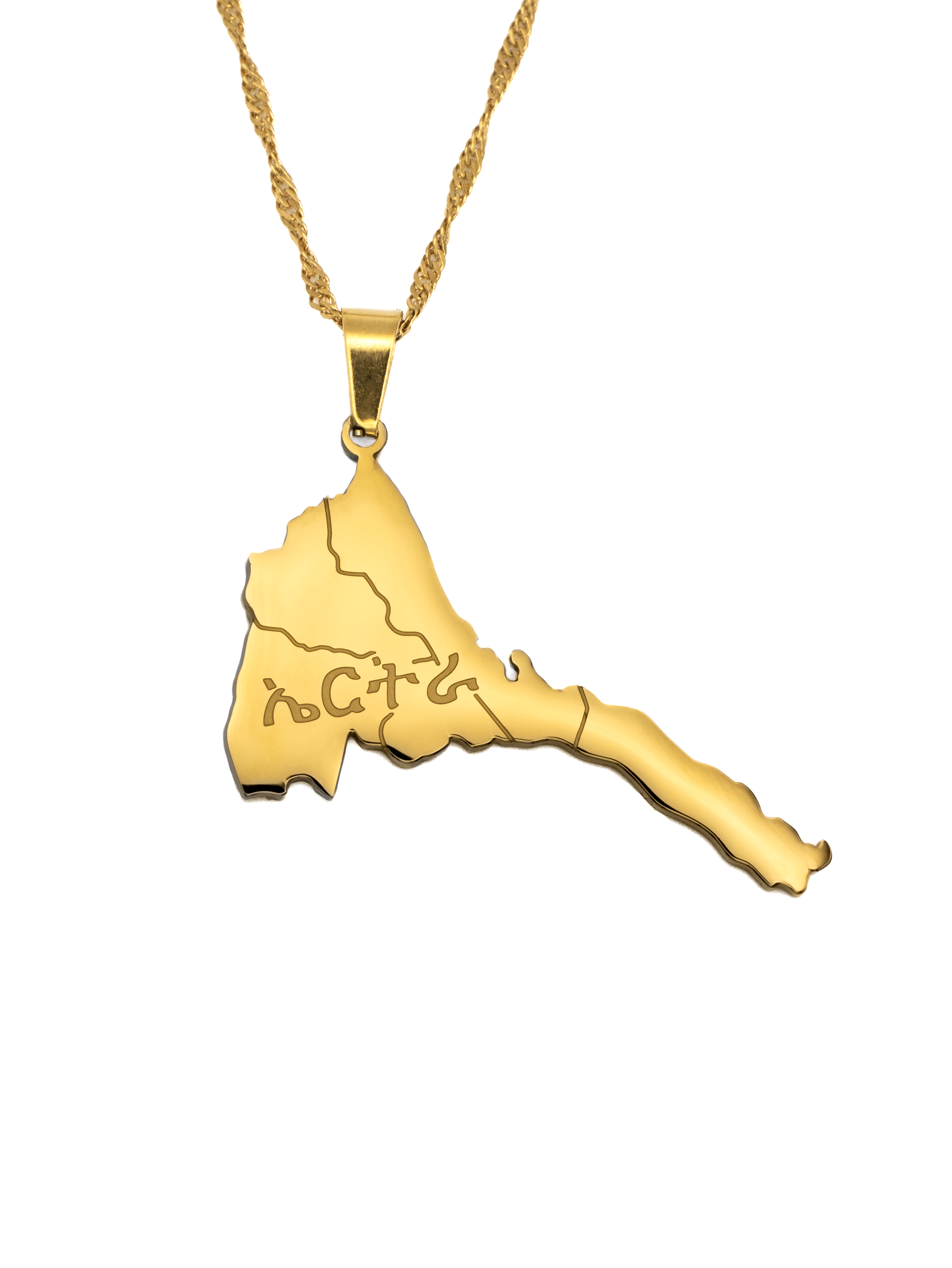 Eritrea Map Necklace - KIRO UK