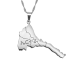 Eritrea Map Necklace - KIRO UK