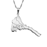 Eritrea Map Necklace - KIRO UK
