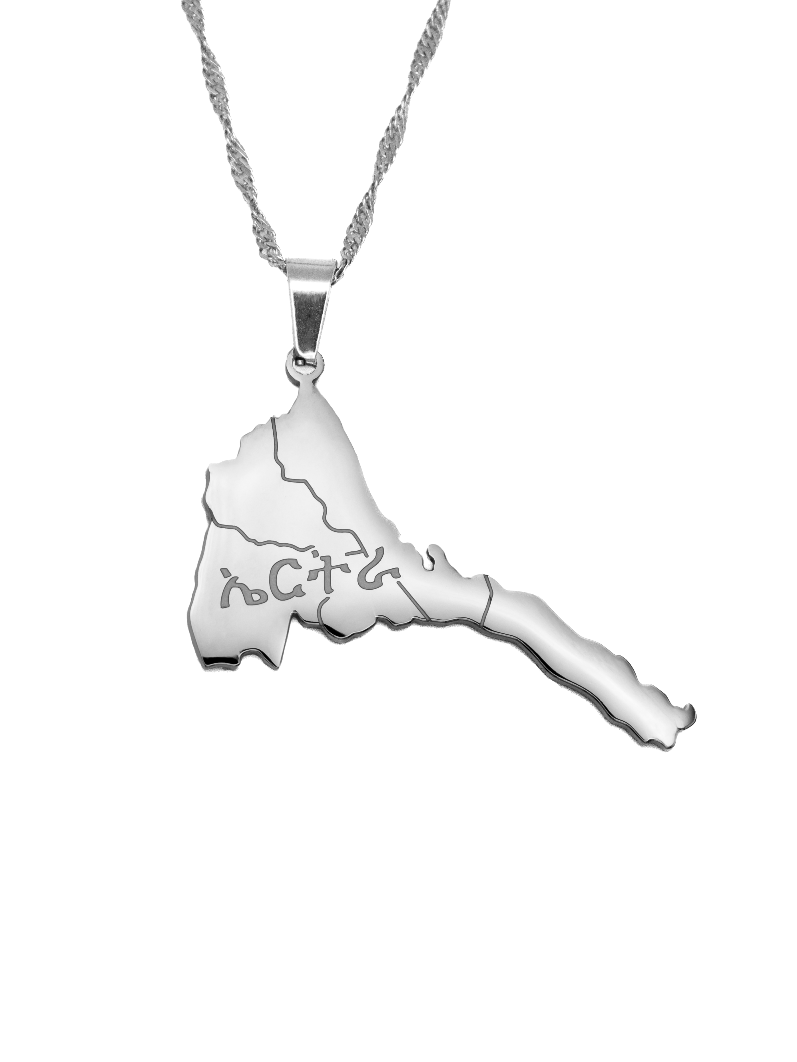 Eritrea Map Necklace - KIRO UK