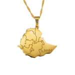 Ethiopia Map necklace - KIRO UK