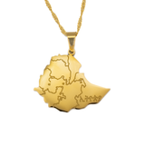 Ethiopia Map necklace - KIRO UK