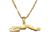 Gambia Map Necklace - KIRO UK