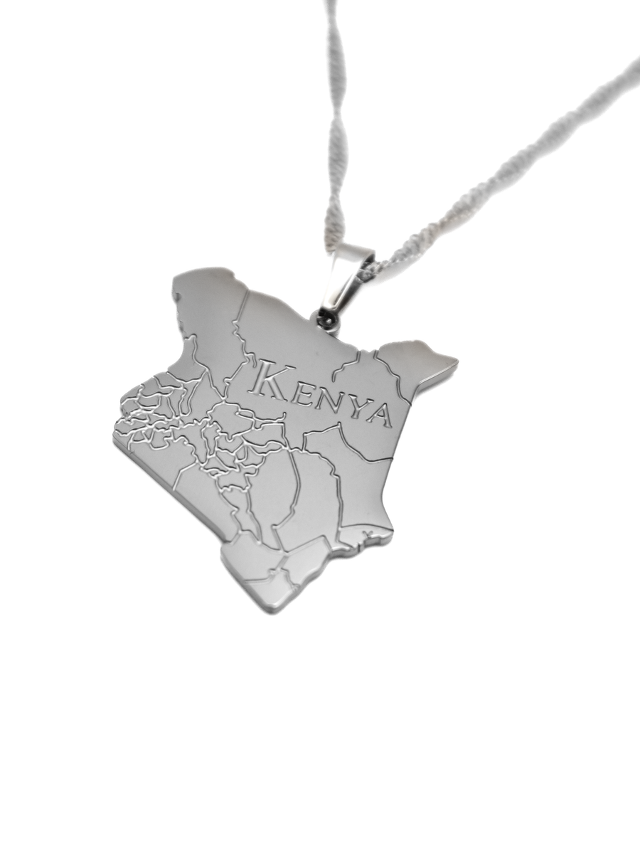 Kenya Map Necklace
