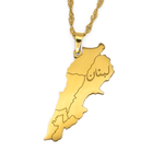 Lebanon Map Necklace - KIRO UK