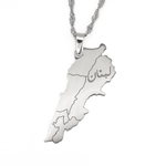 Lebanon Map Necklace - KIRO UK
