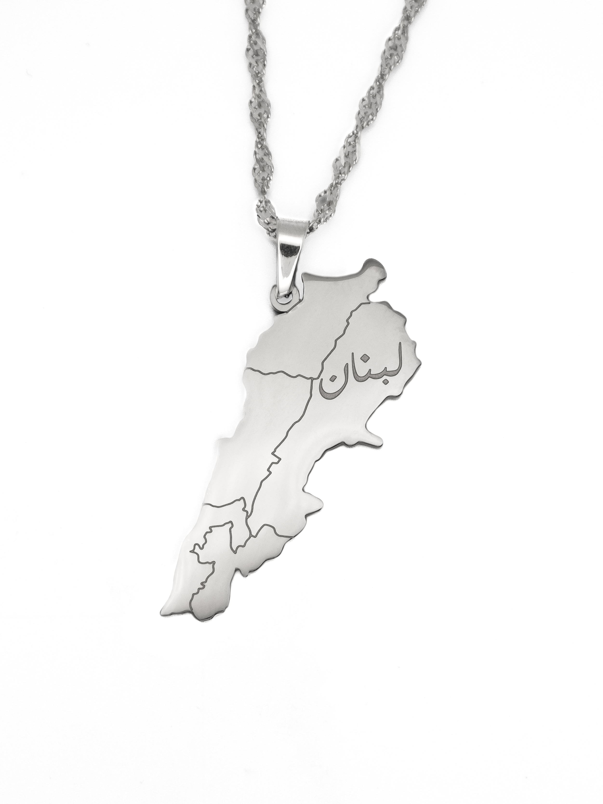 Lebanon Map Necklace - KIRO UK