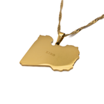 Libya Map Necklace - KIRO UK