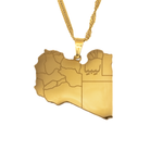 Libya Map Necklace - KIRO UK