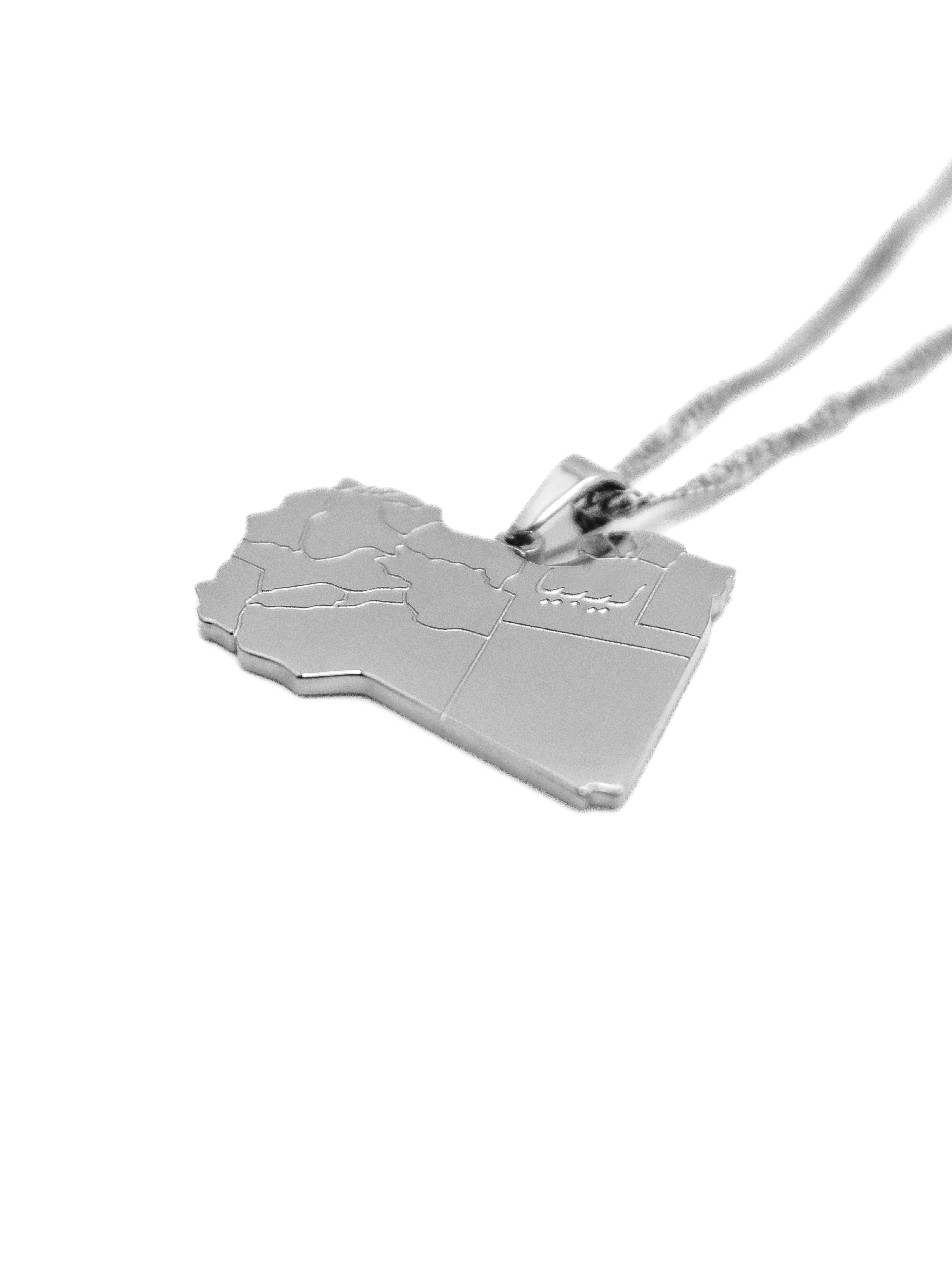 Libya Map Necklace - KIRO UK