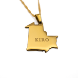 Mauritania Map Necklace - KIRO UK