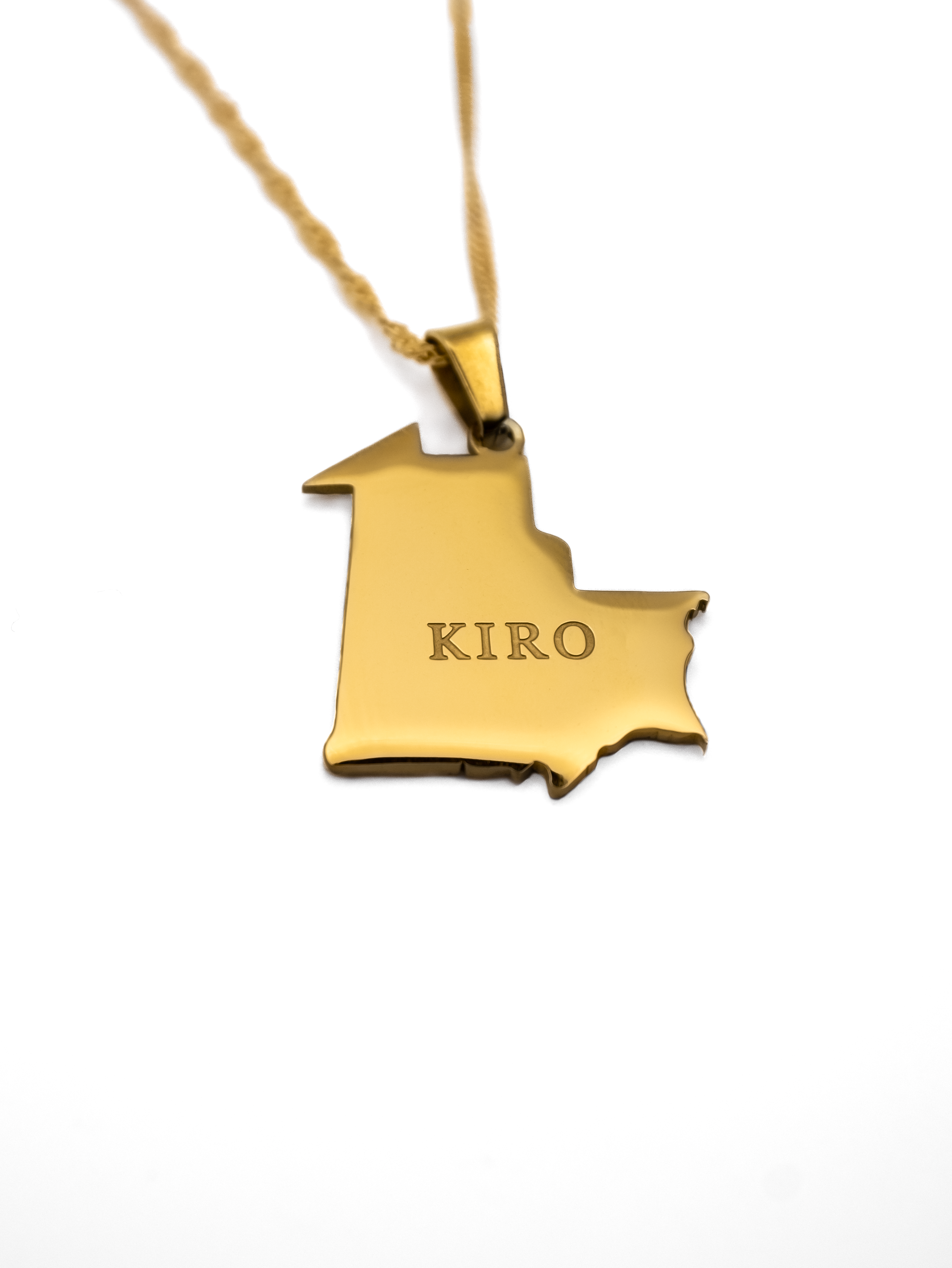 Mauritania Map Necklace - KIRO UK