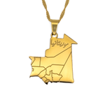 Mauritania Map Necklace - KIRO UK
