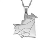 Mauritania Map Necklace - KIRO UK