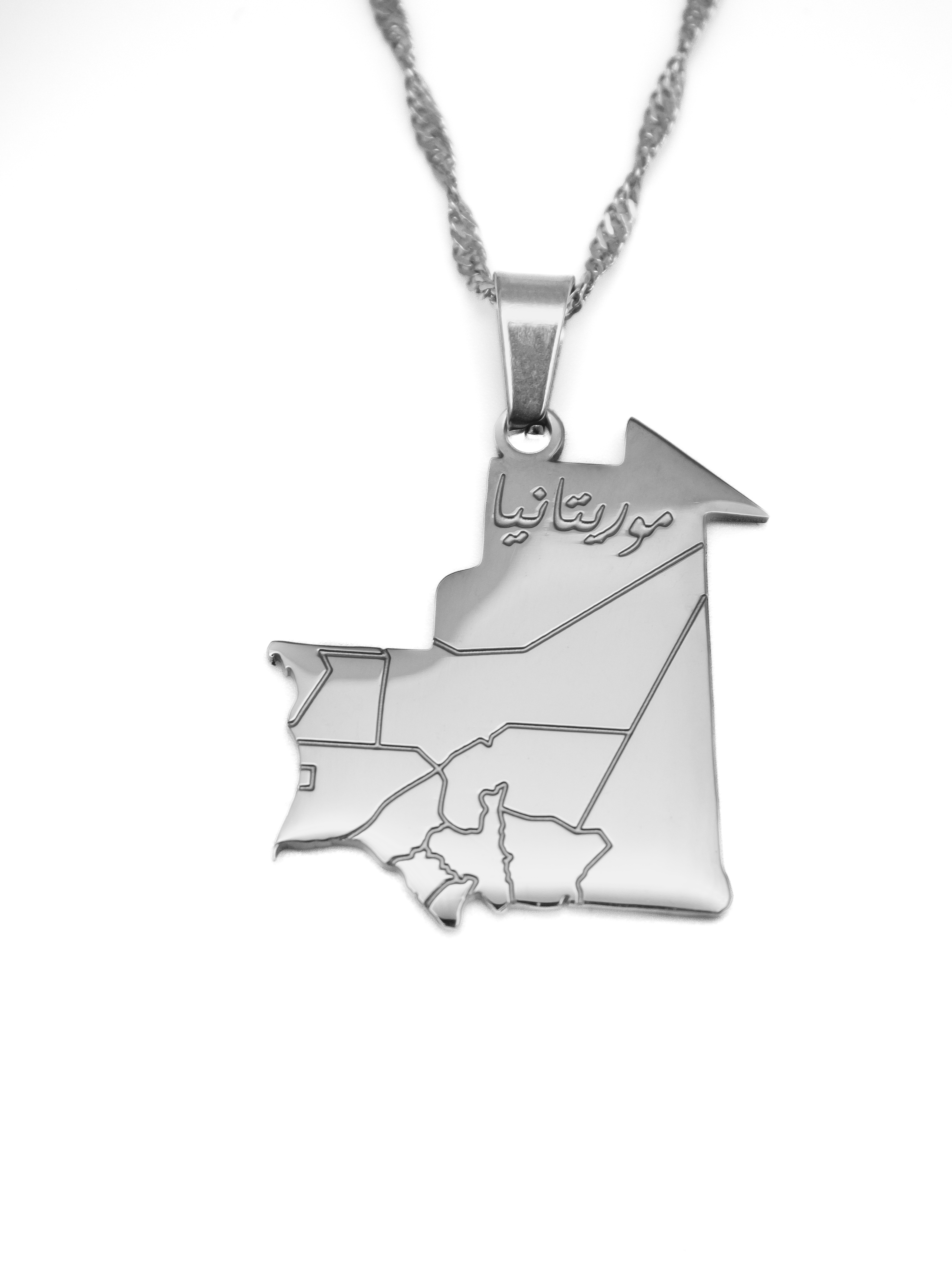 Mauritania Map Necklace - KIRO UK