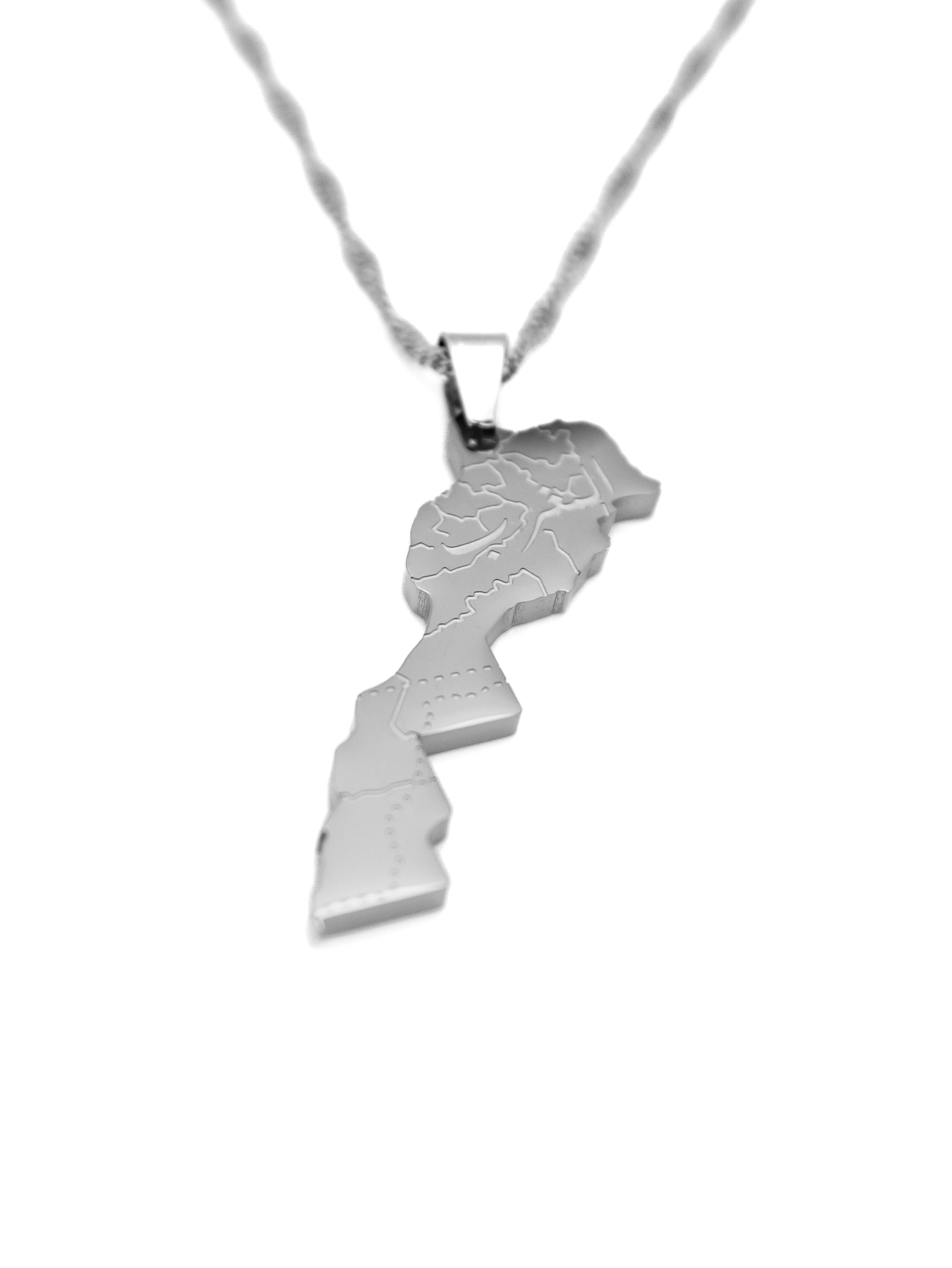 Morocco Map Necklace - KIRO UK