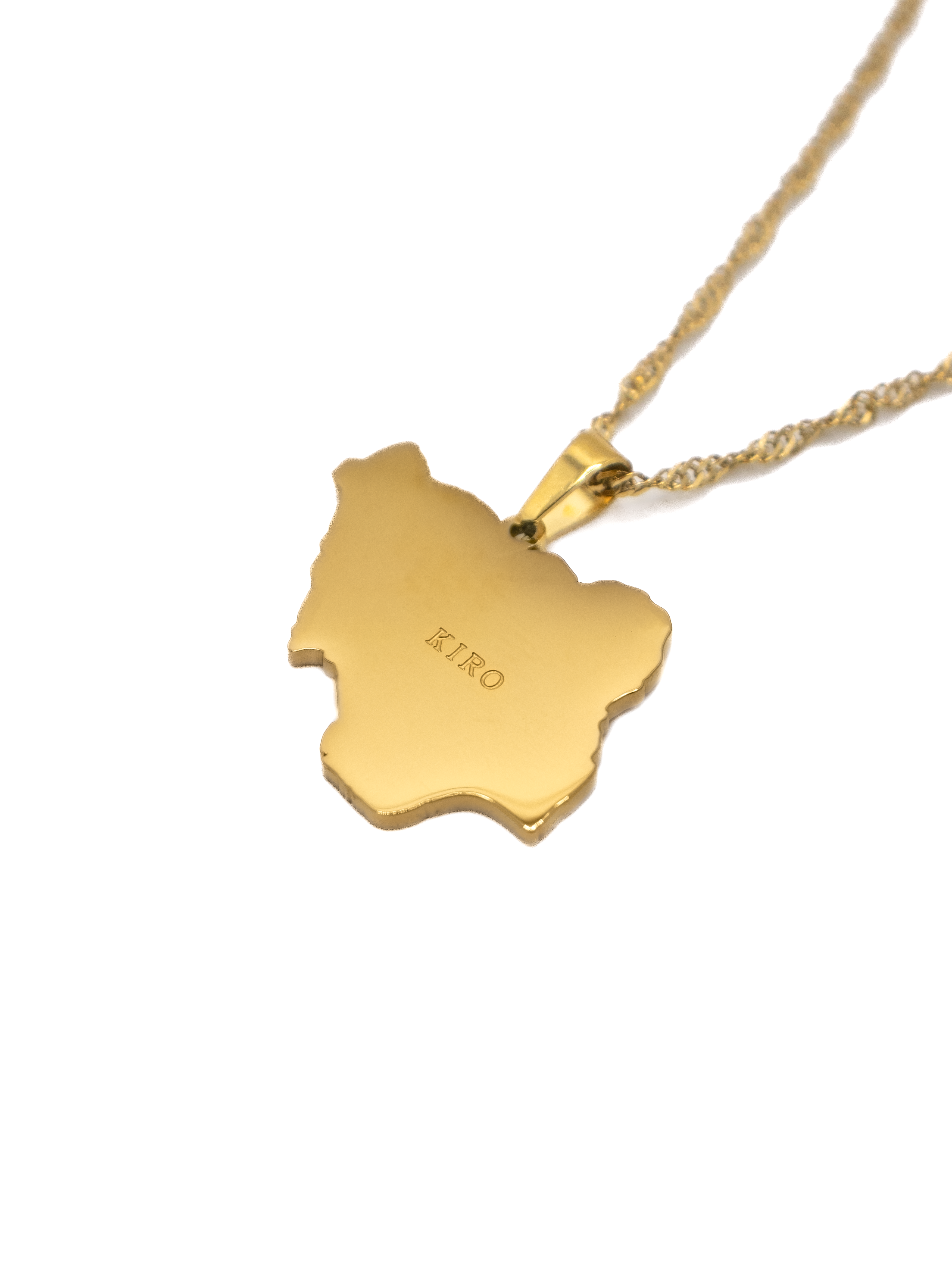 Nigeria Map Necklace - KIRO UK