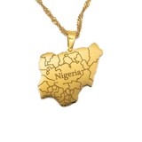 Nigeria Map Necklace - KIRO UK