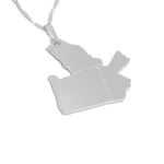 Sterling Silver Custom Mixed Map Necklace - KIRO UK
