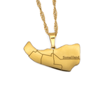 Somaliland Map Necklace - KIRO UK
