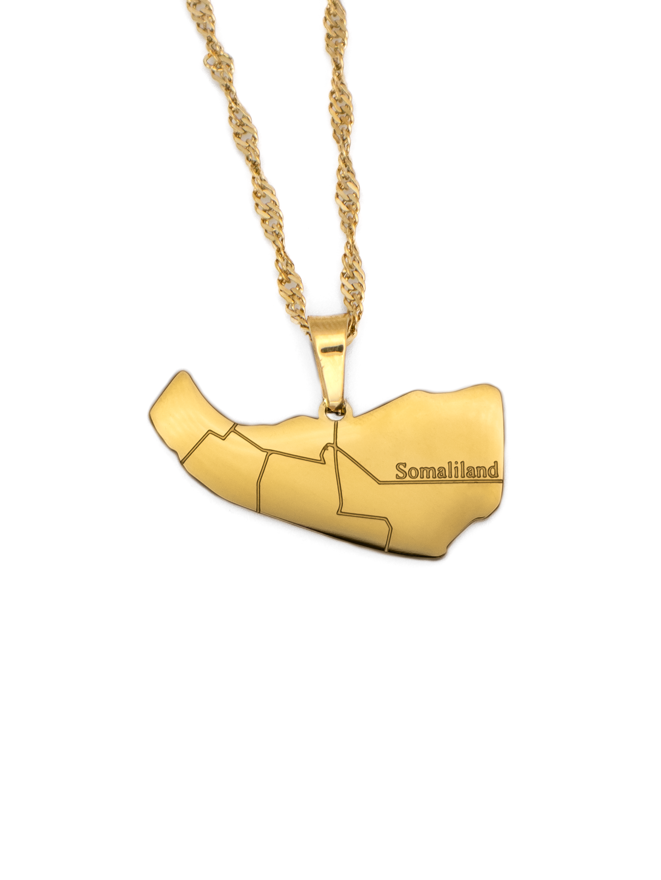 Somaliland Map Necklace - KIRO UK