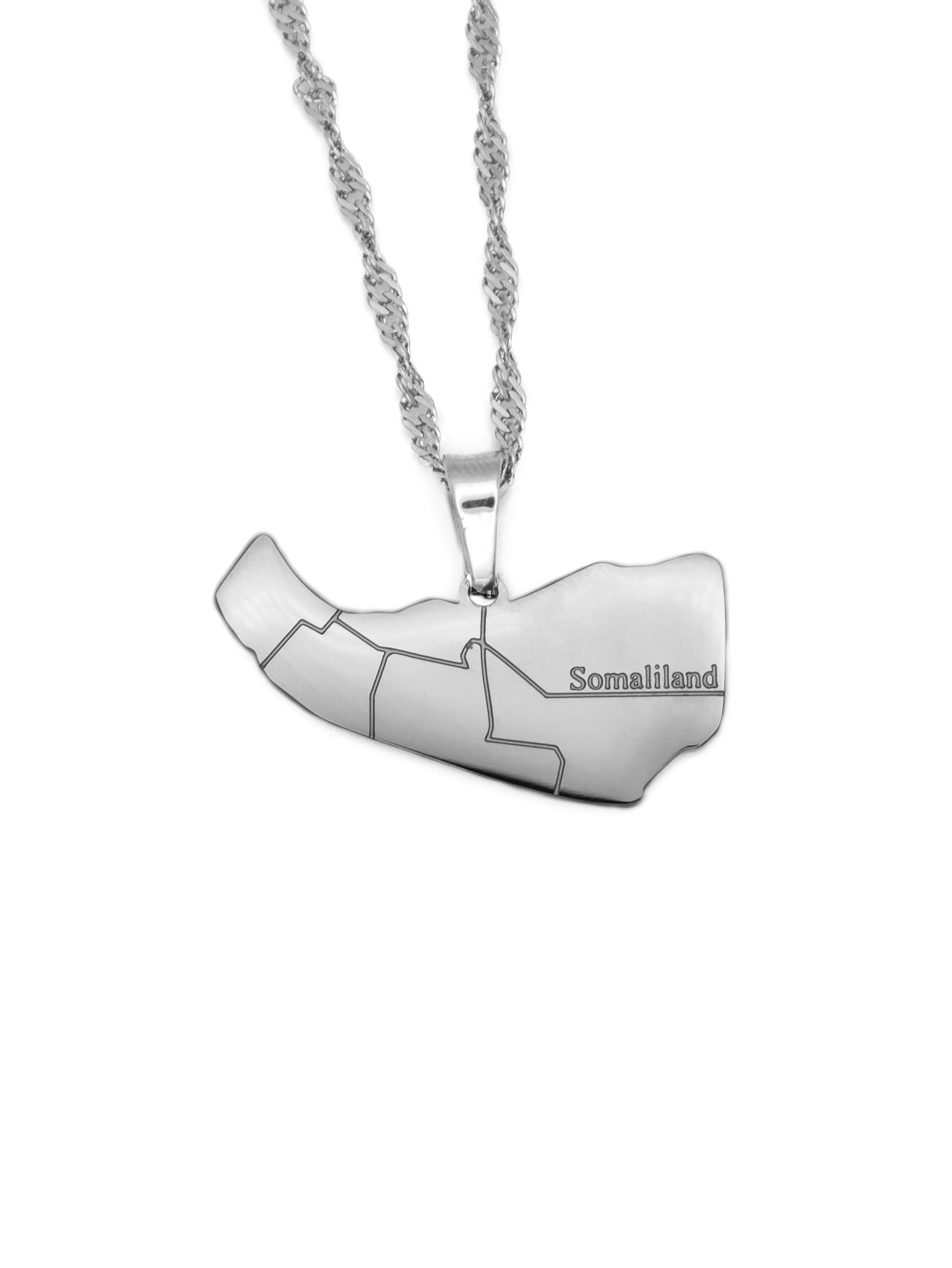 Somaliland Map Necklace - KIRO UK