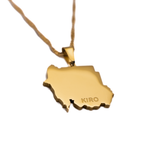 Sudan Map Necklace - KIRO UK