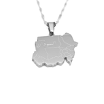 Sudan Map Necklace - KIRO UK