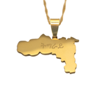 Tigray Map Necklace - KIRO UK