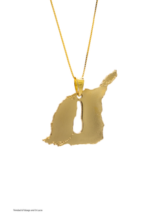 Gold Plated Custom Mixed Map Necklace - KIRO UK
