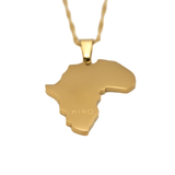 Africa Map Necklace - KIRO UK