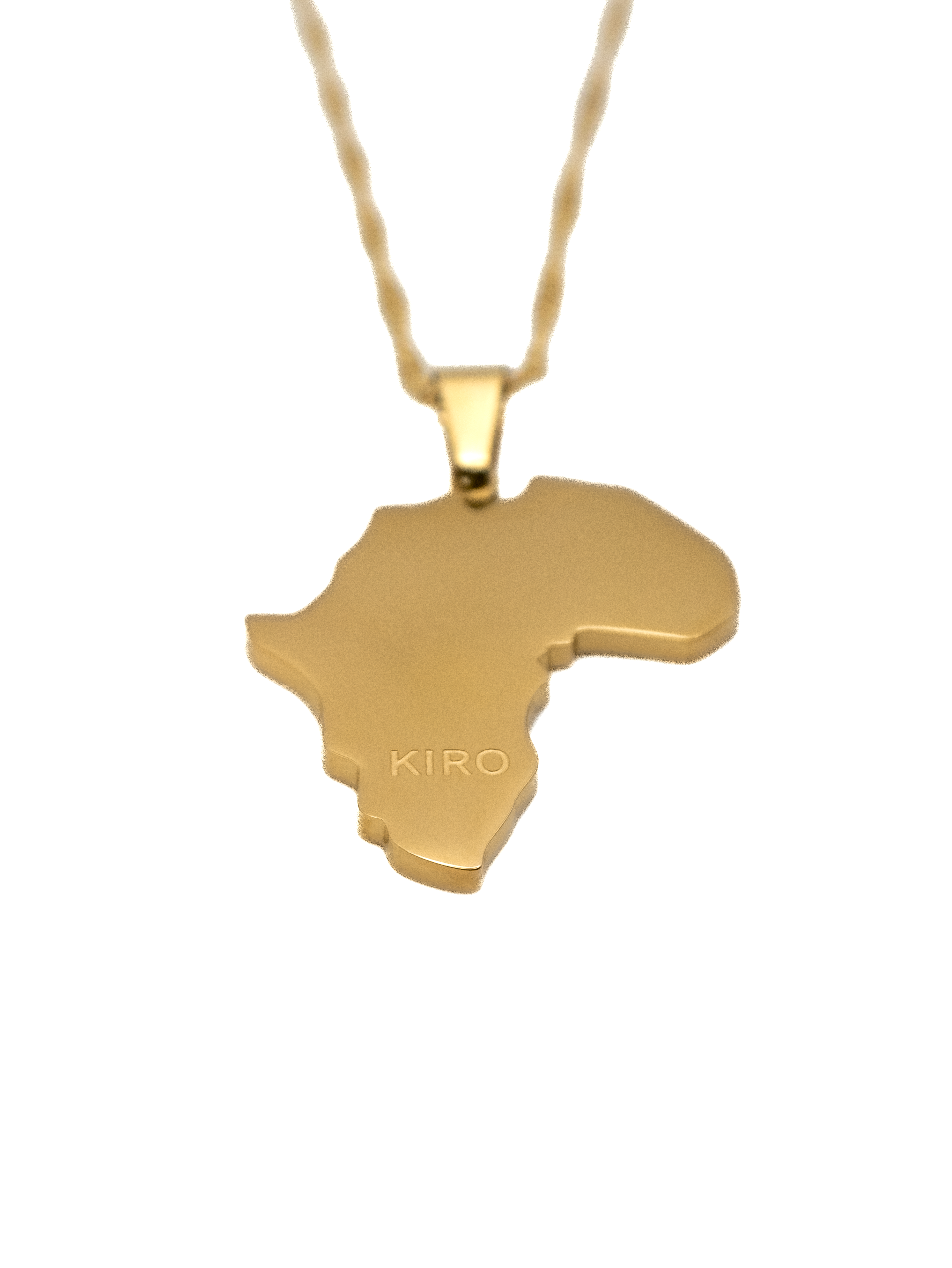 Africa Map Necklace - KIRO UK