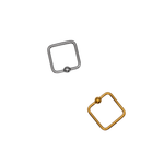 Square Septum Ring Set - KIRO UK