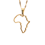 Africa Outline Necklace - KIRO UK