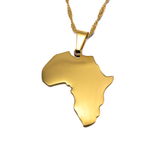 Africa Map Necklace - KIRO UK
