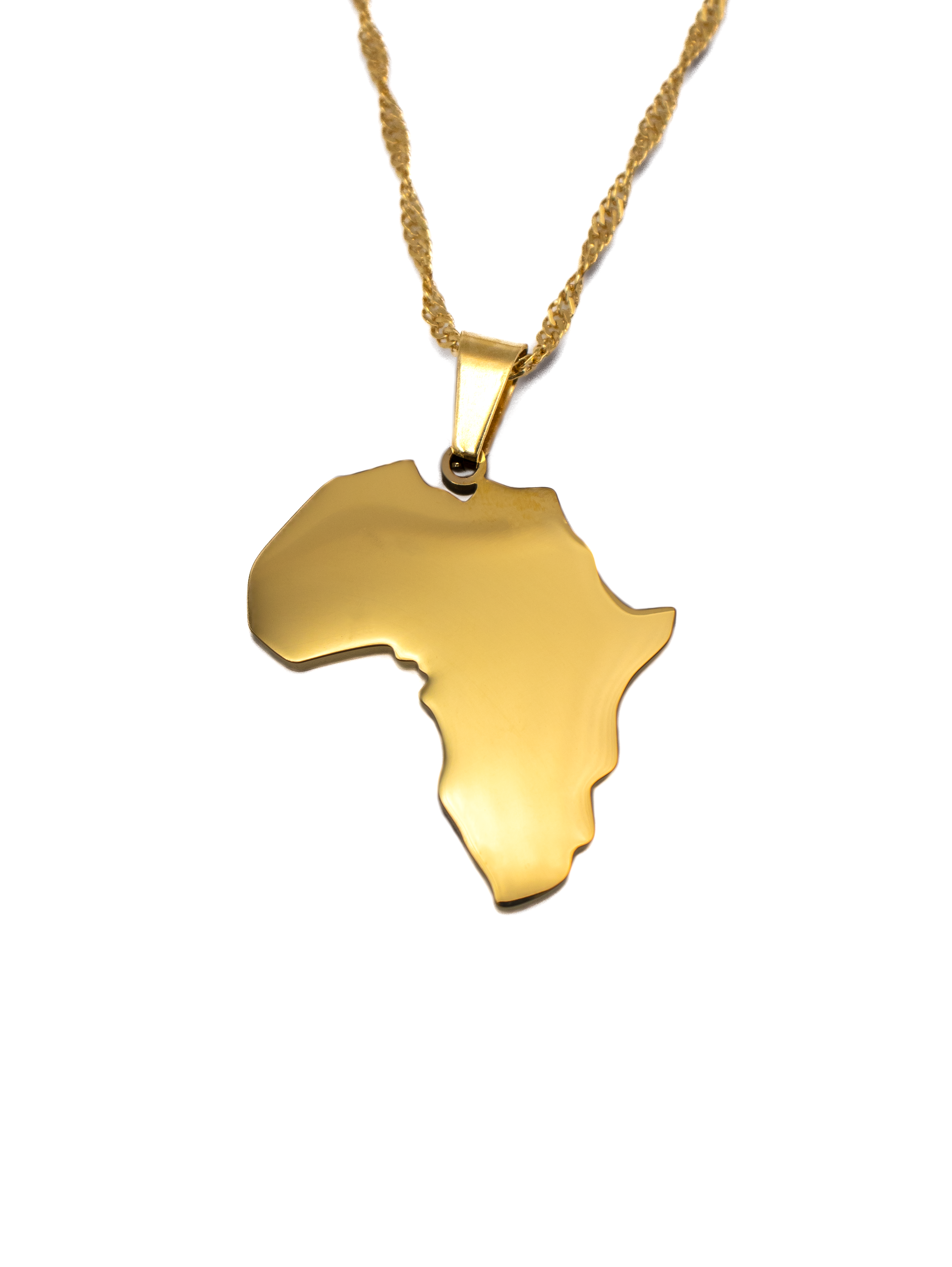 Africa Map Necklace - KIRO UK