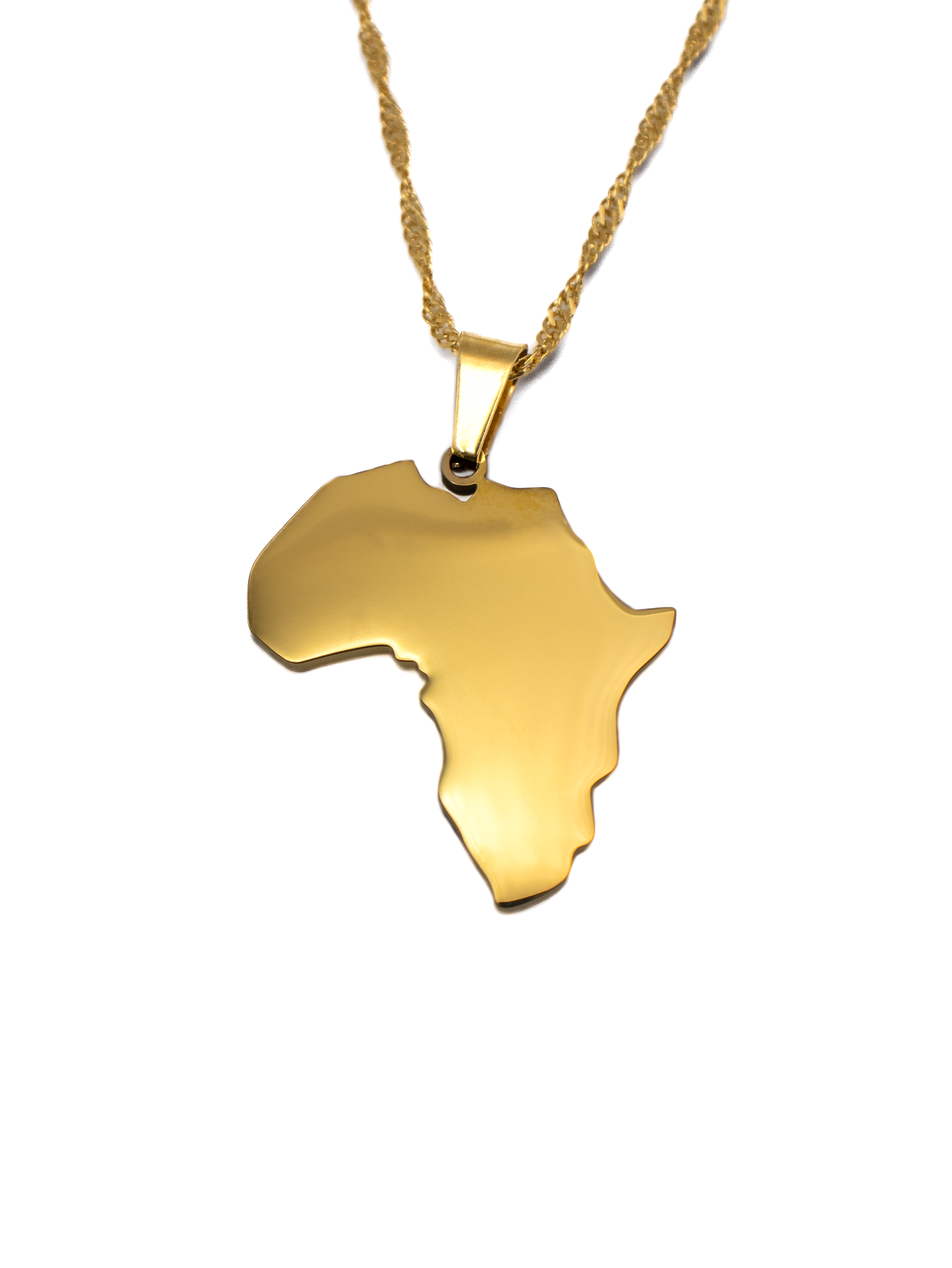 Real gold africa pendant necklace deals