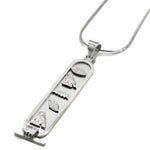 3D Personalised Hieroglyphic Cartouche Necklace - KIRO UK