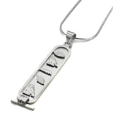 3D Personalised Hieroglyphic Cartouche Necklace - KIRO UK