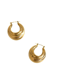 Chunky Shell Hoops - KIRO UK