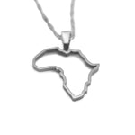 Africa Outline Necklace - KIRO UK