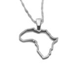 Africa Outline Necklace - KIRO UK